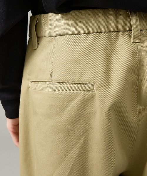 ABAHOUSE / アバハウス パンツ | 2タック チノワイドパンツ / イージーパンツ【追加生産】【予約】 | 詳細20