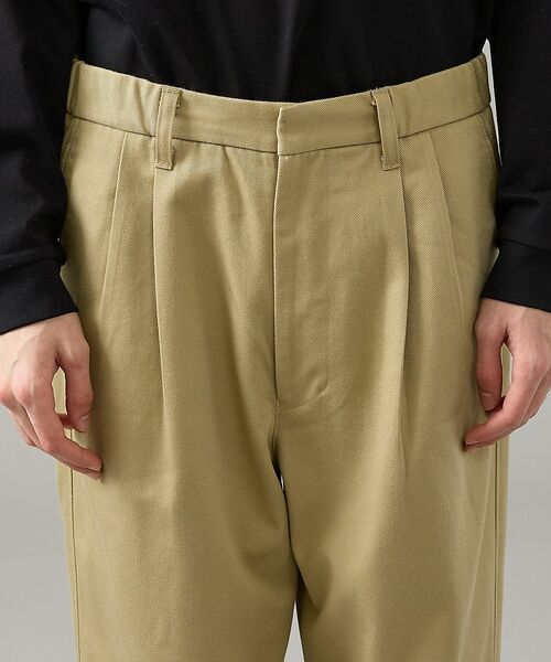 ABAHOUSE / アバハウス パンツ | 2タック チノワイドパンツ / イージーパンツ【追加生産】【予約】 | 詳細21