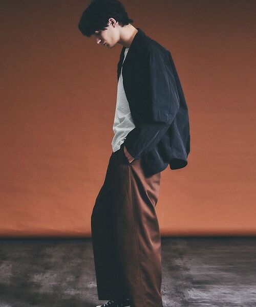 ABAHOUSE / アバハウス パンツ | 2タック チノワイドパンツ / イージーパンツ【追加生産】【予約】 | 詳細30