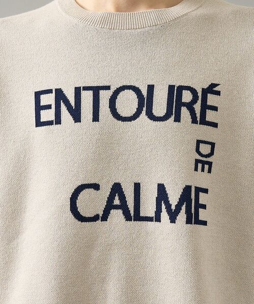 ABAHOUSE / アバハウス ニット・セーター | 【2026NEW】ジャガードロゴニット プルオーバー / オーバーサイズ / L | 詳細1