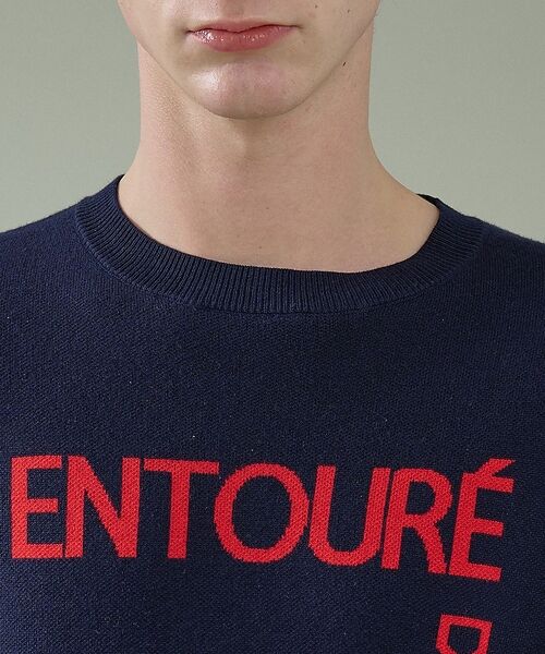 ABAHOUSE / アバハウス ニット・セーター | 【2026NEW】ジャガードロゴニット プルオーバー / オーバーサイズ / L | 詳細13