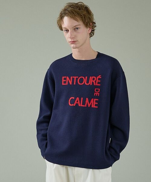 ABAHOUSE / アバハウス ニット・セーター | 【2026NEW】ジャガードロゴニット プルオーバー / オーバーサイズ / L | 詳細16