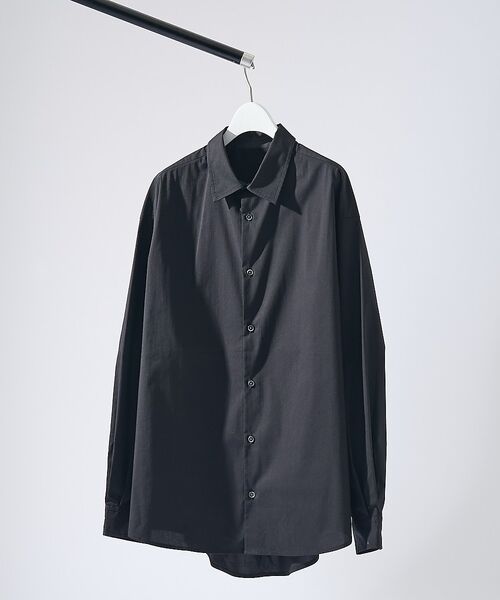 ABAHOUSE / アバハウス シャツ・ブラウス | ストレッチコットン レギュラーカラー リラックスシャツ / オーバーサイズ【予約 | 詳細4