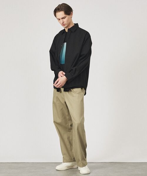 ABAHOUSE / アバハウス シャツ・ブラウス | ストレッチコットン レギュラーカラー リラックスシャツ / オーバーサイズ | 詳細23