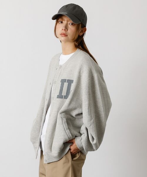 ABAHOUSE / アバハウス カーディガン・ボレロ | 別注【REMI RELIEF / レミレリーフ】ノンストレス起毛裏毛 スタジアム | 詳細13