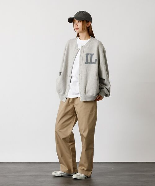 ABAHOUSE / アバハウス カーディガン・ボレロ | 別注【REMI RELIEF / レミレリーフ】ノンストレス起毛裏毛 スタジアム | 詳細16