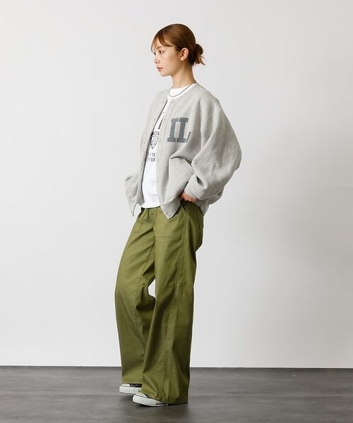 ABAHOUSE / アバハウス カーディガン・ボレロ | 別注【REMI RELIEF / レミレリーフ】ノンストレス起毛裏毛 スタジアム | 詳細20