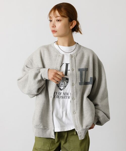ABAHOUSE / アバハウス カーディガン・ボレロ | 別注【REMI RELIEF / レミレリーフ】ノンストレス起毛裏毛 スタジアム | 詳細23