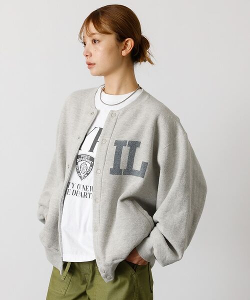 ABAHOUSE / アバハウス カーディガン・ボレロ | 別注【REMI RELIEF / レミレリーフ】ノンストレス起毛裏毛 スタジアム | 詳細24