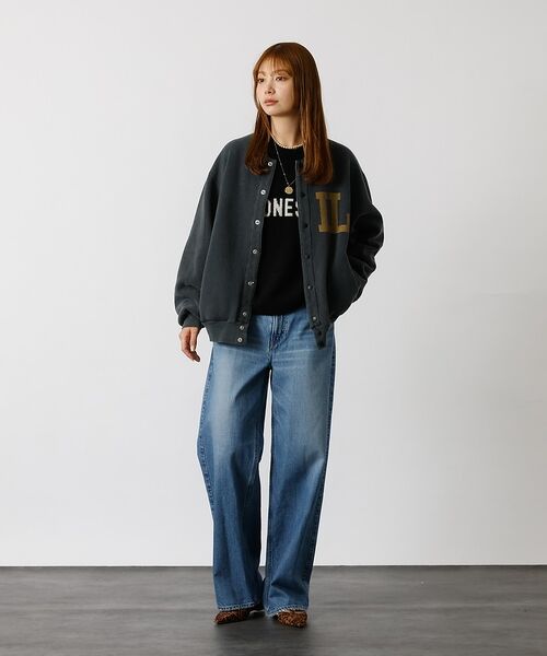 ABAHOUSE / アバハウス カーディガン・ボレロ | 別注【REMI RELIEF / レミレリーフ】ノンストレス起毛裏毛 スタジアム | 詳細9