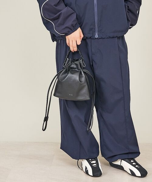 ABAHOUSE / アバハウス ショルダーバッグ | 【YArKA/ヤーカ】flat braided handle drawstrin | 詳細2