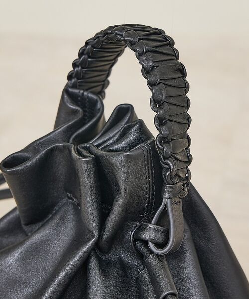 ABAHOUSE / アバハウス ショルダーバッグ | 【YArKA/ヤーカ】flat braided handle drawstrin | 詳細6