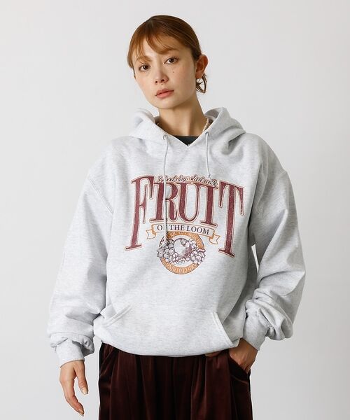 ABAHOUSE / アバハウス パーカー | 【FRUIT OF THE LOOM】PRINT HOOD8/プリントフーディー(ホワイト)