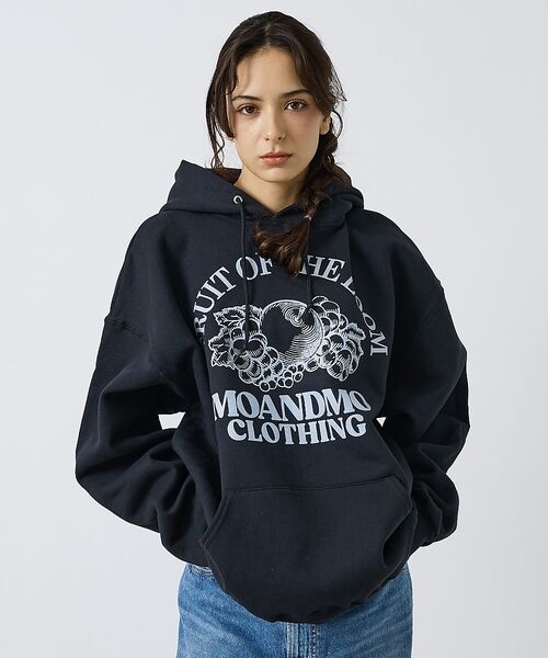 ABAHOUSE / アバハウス パーカー | 【MOANDMO （モーアンドモー）× FRUIT OF THE LOOM（フル（ブラック）