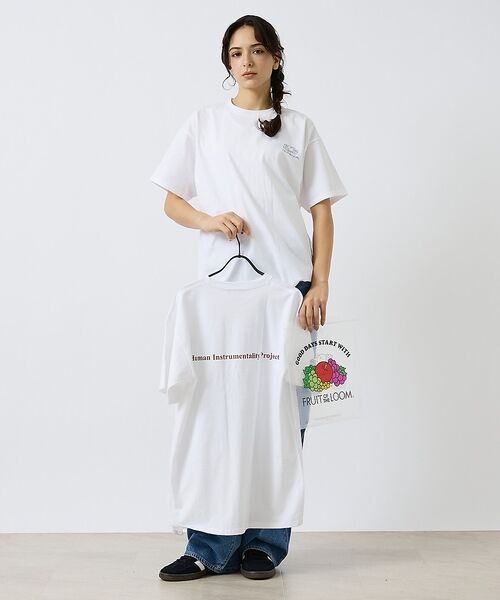 ABAHOUSE / アバハウス Tシャツ | 【 FRUIT OF THE LOOM（フルーツオブザルーム）】FTL×EVA（ホワイト）