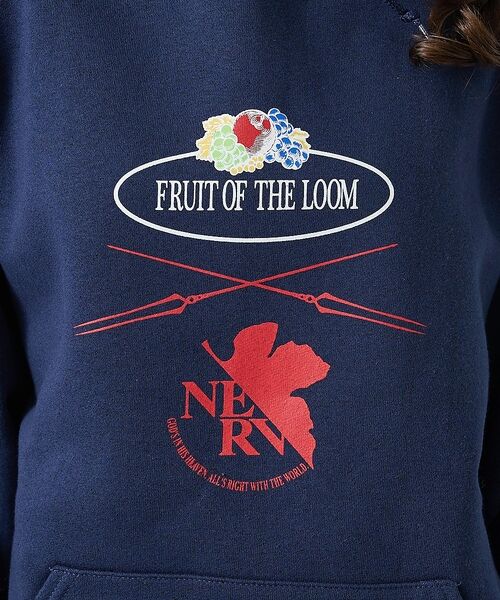 ABAHOUSE / アバハウス パーカー | 【FRUIT OF THE LOOM】FTL×EVA ロゴプリントフーディー / | 詳細3