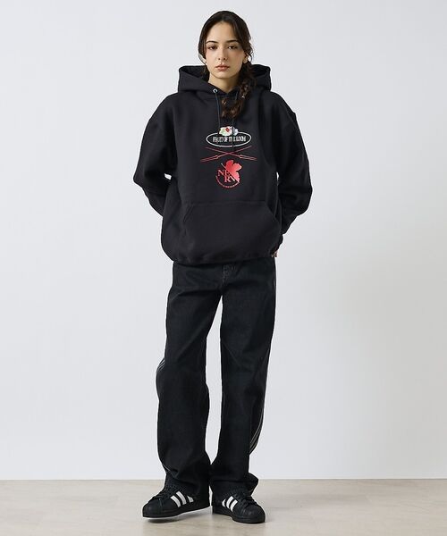 ABAHOUSE / アバハウス パーカー | 【FRUIT OF THE LOOM】FTL×EVA ロゴプリントフーディー / | 詳細4