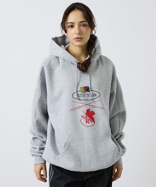 ABAHOUSE / アバハウス パーカー | 【FRUIT OF THE LOOM】FTL×EVA ロゴプリントフーディー / | 詳細8