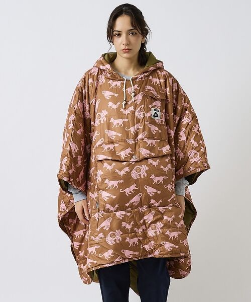 ABAHOUSE / アバハウス ブルゾン | 【POLER/ポーラー】REVERSIBLE PONCHO/アウトドア/ユニセッ（ブラウン）