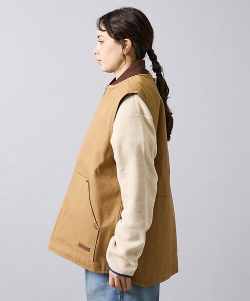 ABAHOUSE / アバハウス ベスト | 【POLER/ポーラー】DUCK CANVAS VEST/中綿/ユニセックス【W | 詳細4
