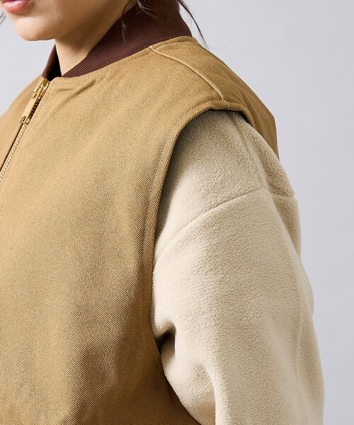 ABAHOUSE / アバハウス ベスト | 【POLER/ポーラー】DUCK CANVAS VEST/中綿/ユニセックス【W | 詳細8