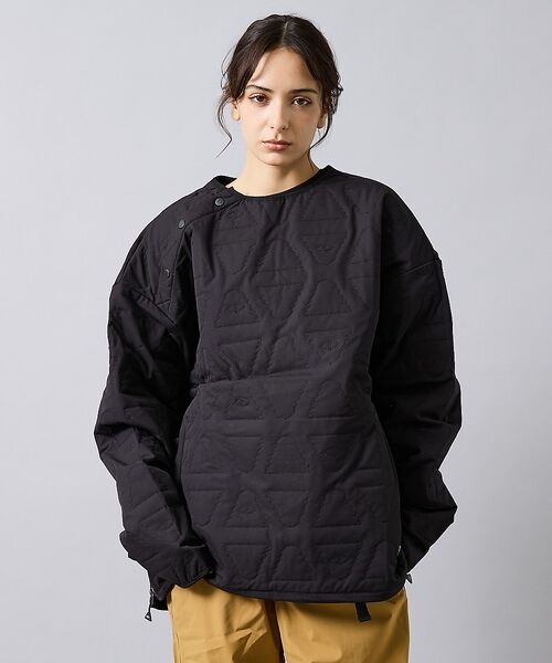 ABAHOUSE / アバハウス ブルゾン | 【POLER/ポーラー】CYCLOPS QUILTED CREW/キルティング/（ブラック）