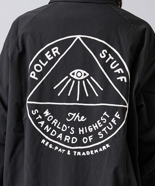 ABAHOUSE / アバハウス ブルゾン | 【POLER/ポーラー】LONG COACH JK/ナイロン/ユニセックス【WE | 詳細5