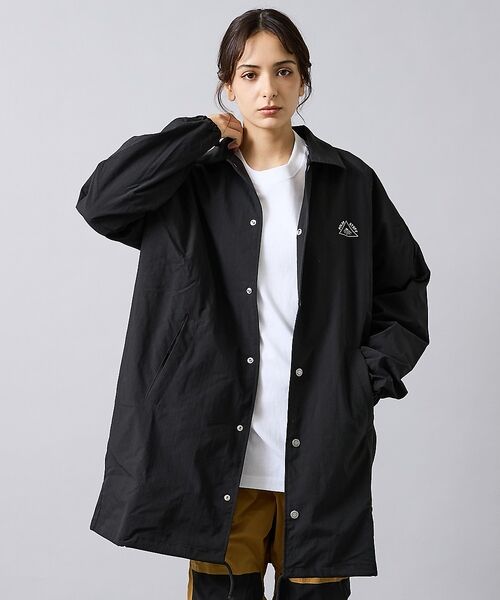 ABAHOUSE / アバハウス ブルゾン | 【POLER/ポーラー】LONG COACH JK/ナイロン/ユニセックス【WE（ブラック）