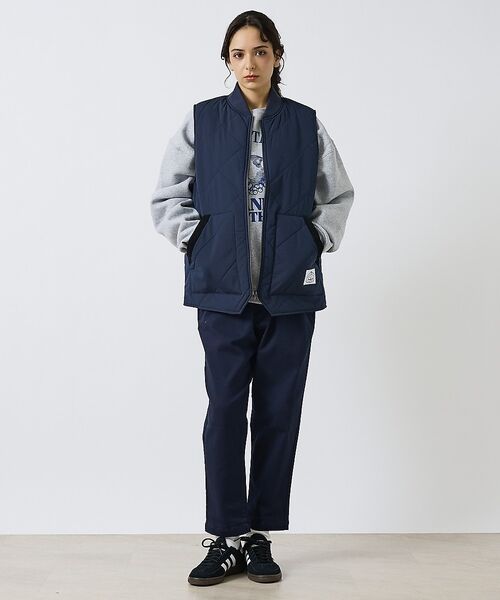 ABAHOUSE / アバハウス ベスト | 【POLER / ポーラー】 DIAMOND QUILTED VEST / ダイ | 詳細1