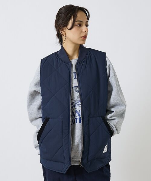 ABAHOUSE / アバハウス ベスト | 【POLER / ポーラー】 DIAMOND QUILTED VEST / ダイ | 詳細3
