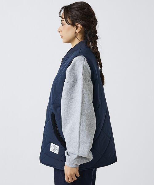 ABAHOUSE / アバハウス ベスト | 【POLER / ポーラー】 DIAMOND QUILTED VEST / ダイ | 詳細4