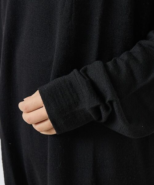 ABAHOUSE / アバハウス ニット・セーター | 【LUCEBER/ルースバー】MERINO WOOL LONG SLEEVE T | 詳細7