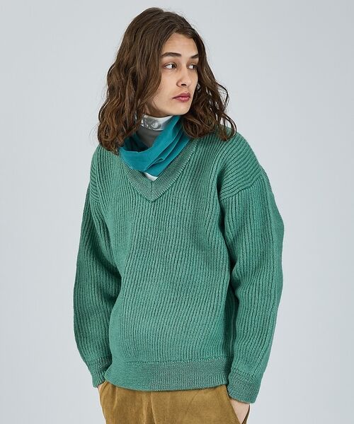 ABAHOUSE / アバハウス ニット・セーター | 【LUCEBER/ルースバー】MID G KNIT V NECK SWEATER | 詳細2