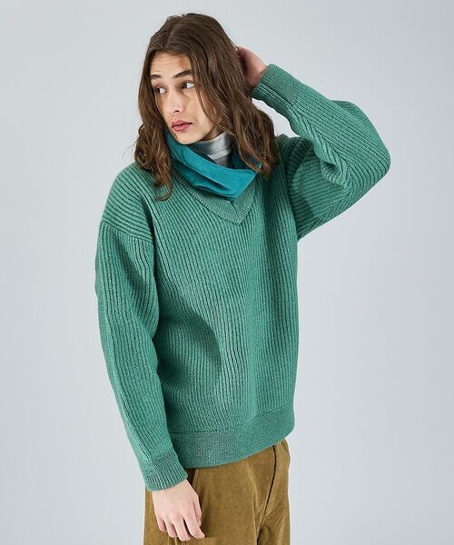ABAHOUSE / アバハウス ニット・セーター | 【LUCEBER/ルースバー】MID G KNIT V NECK SWEATER | 詳細7