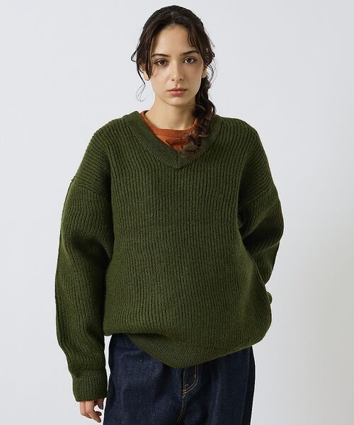 ABAHOUSE / アバハウス ニット・セーター | 【LUCEBER/ルースバー】MID G KNIT V NECK SWEATER | 詳細11