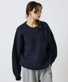 ABAHOUSE / アバハウス ニット・セーター | 【LUCEBER/ルースバー 】MIDDLE GAUGE KNIT SWEATE
