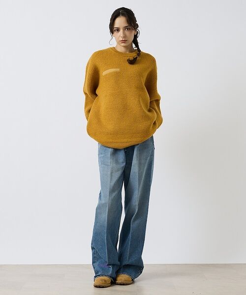 ABAHOUSE / アバハウス ニット・セーター | 【LUCEBER/ルースバー 】MIDDLE GAUGE KNIT SWEATE | 詳細12