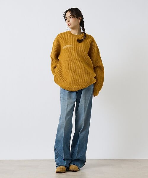 ABAHOUSE / アバハウス ニット・セーター | 【LUCEBER/ルースバー 】MIDDLE GAUGE KNIT SWEATE | 詳細13