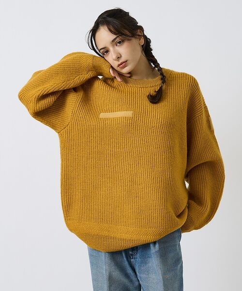 ABAHOUSE / アバハウス ニット・セーター | 【LUCEBER/ルースバー 】MIDDLE GAUGE KNIT SWEATE | 詳細14