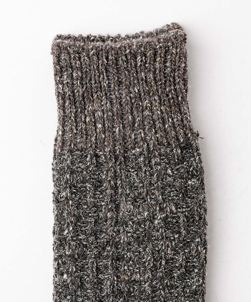 ABAHOUSE / アバハウス ソックス | 【ANONYMOUSISM/アノニマスイズム】Boucle Nep Cable | 詳細3