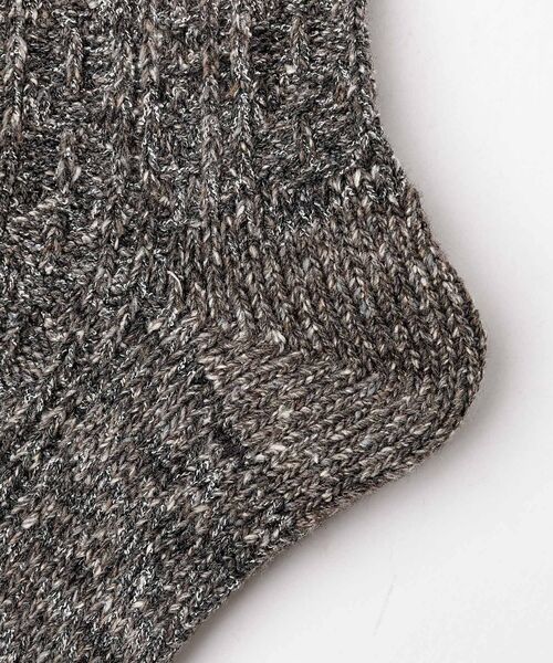 ABAHOUSE / アバハウス ソックス | 【ANONYMOUSISM/アノニマスイズム】Boucle Nep Cable | 詳細5