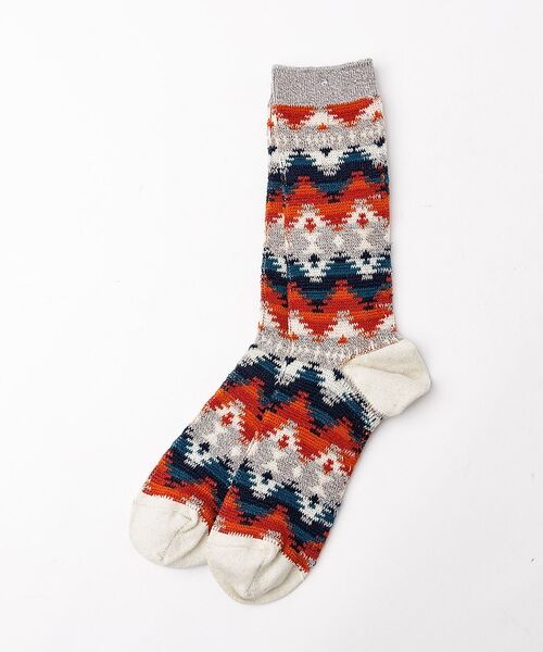 ABAHOUSE / アバハウス ソックス | 【ANONYMOUSISM/アノニマスイズム】ウィグワムJQクルー/ジャガード/ | 詳細7