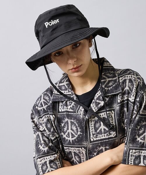 ABAHOUSE / アバハウス ハット | 【POLER / ポーラー】3.0L STORM PROOF SHELLHAT（ブラック）