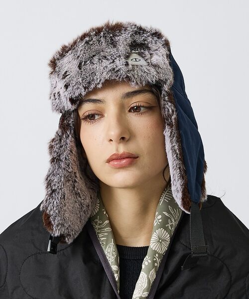 ABAHOUSE / アバハウス ハット | 【POLER / ポーラー】MILITARY FUR VISOR CAP / ミ | 詳細13