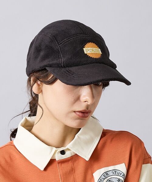 ABAHOUSE / アバハウス ハット | 【POLER / ポーラー】FLEECE5P CAP / フリースキャップ 【W（ブラック）