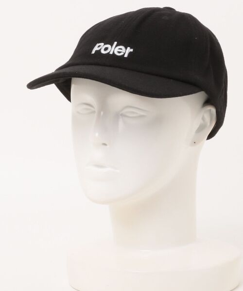 ABAHOUSE / アバハウス ハット | 【POLER / ポーラー】WOOL EMB BASEBALL CAP / ウー（ブラック）