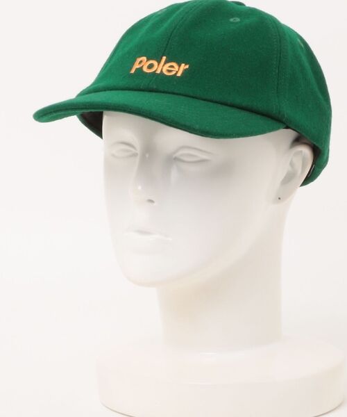 ABAHOUSE / アバハウス ハット | 【POLER / ポーラー】WOOL EMB BASEBALL CAP / ウー（グリーン）