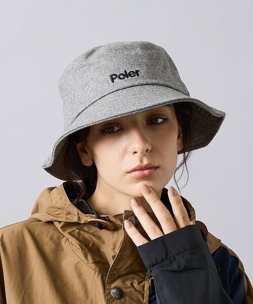 ABAHOUSE / アバハウス ハット | 【POLER / ポーラー】WOOL BUCKET HAT / ウールバケットハ（グレー）