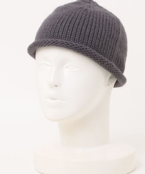 ABAHOUSE / アバハウス ハット | 【POLER / ポーラー】ROLL UP BEANIE / ロールアップビーニ（チャコールグレー）