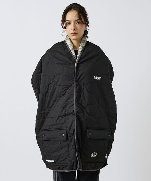 ABAHOUSE / アバハウス マフラー・ショール・スヌード・ストール | 【POLER/ポーラー】QULTED VEST MUFFLER/キルティング/ワ | 詳細4